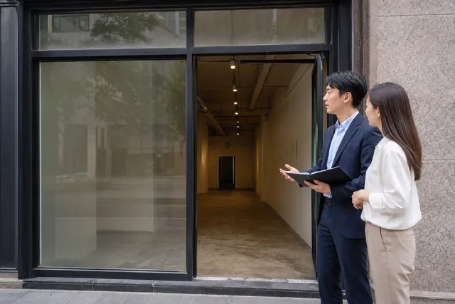 점포 계약 및 매장 인수 장면
